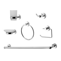 Kit Accesorios Ba&ntilde;o Peirano 3005 5 Piezas Cromo